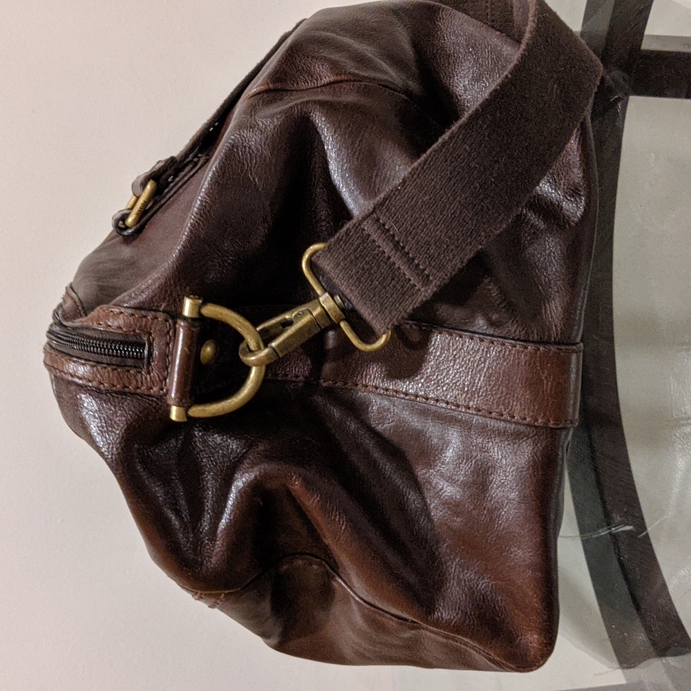 Fossil Leather Duffle Bag - Picture 2 of 6
